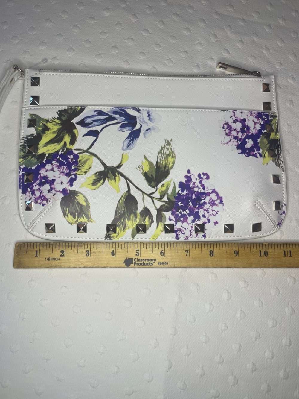 White House Black Market Floral Studded Wristlet Clutch NWOT - Picture 7 of 7